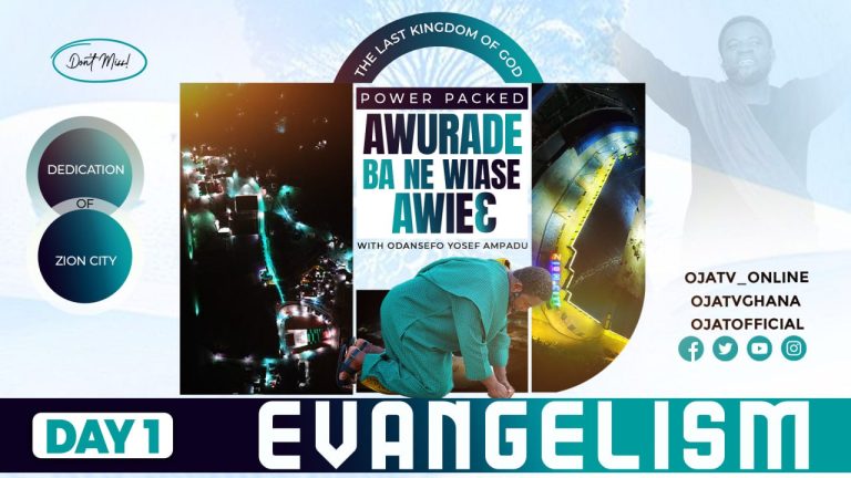 DEDICATION OF ZION CITY TO GOD ALMIGHTY (DAY 1) EVANGELISM DAY 1.
